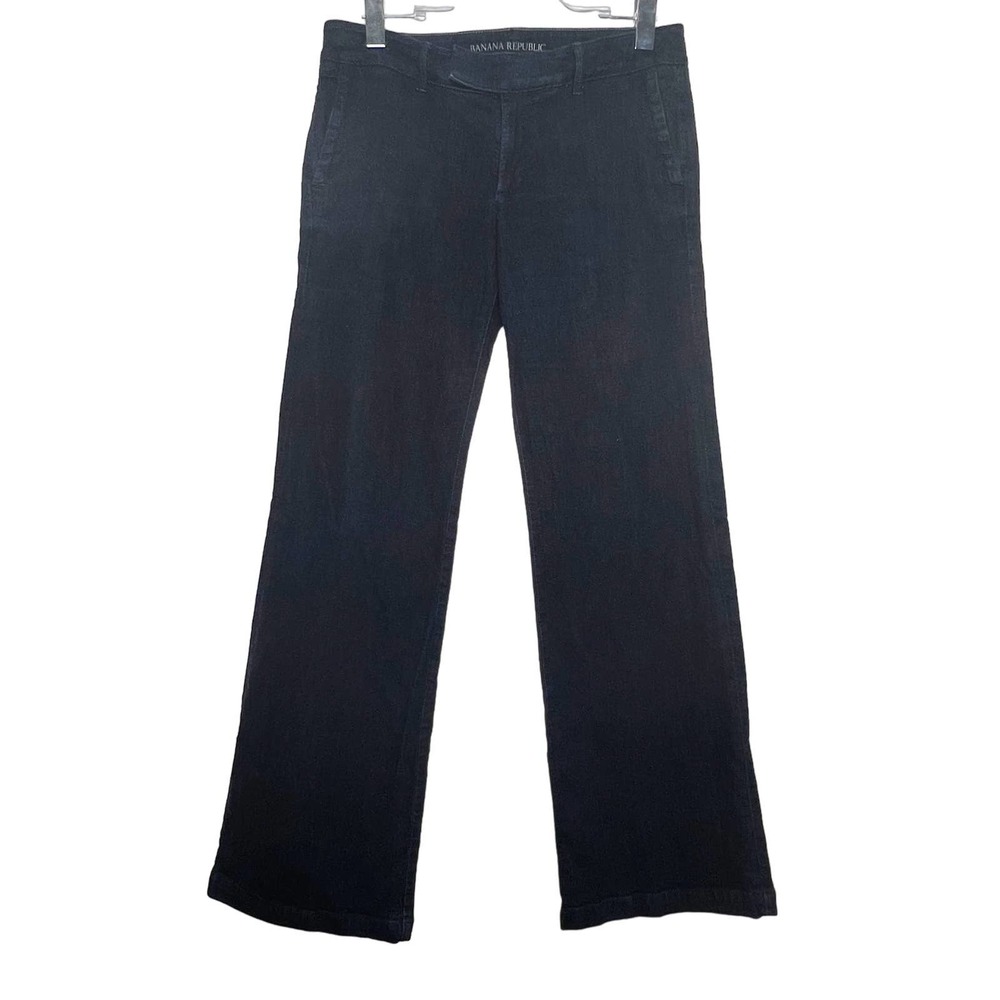 BANANA REPUBLIC Wide Leg Dark Denim Jean Womens size 28 Reg